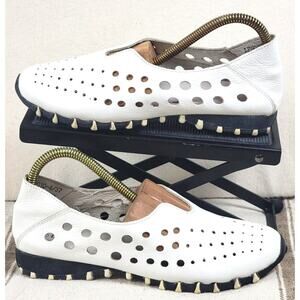 LITFOOT LF9010 Comfy White Leather Shoes Golf Friendly Women's Size 37 / 6.5 US